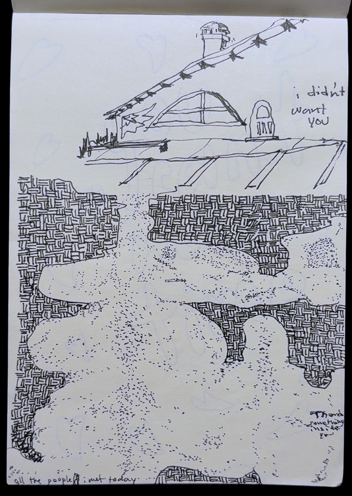 Favorite page from pencil & ink mostly words